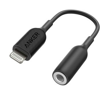 Adaptor Audio Lightning la Jack 3.5mm, Anker, Black
