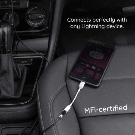 Adaptor Audio Lightning la Jack 3.5mm, Anker, Black