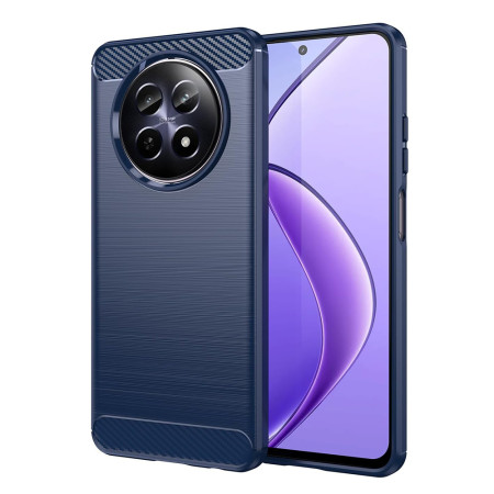 Husa Carbon Anti-Soc pentru Realme 12 / 12x, Premium, Tech Protects, Blue