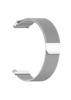 Curea pentru Huawei Watch GT 4 (41mm)/W1/Honor Watch S1/Garmin Venu 2S/Vivoactive 4S - Techsuit Watchband 18mm (W009) - Silver