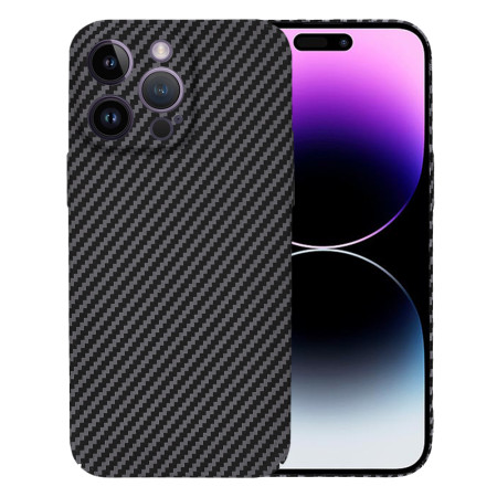 Husa Slim Carbon pentru iPhone 14 Pro Max - Protectie Premium FiberShell, Black