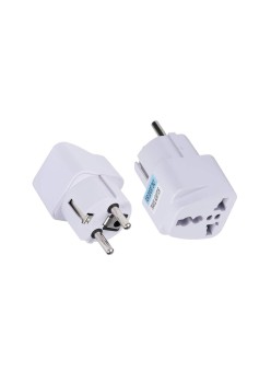 Adaptor pentru Priza, EU, UK, AUS, US - Techsuit (C524) - White