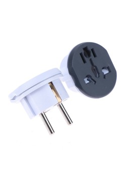 Adaptor pentru Priza, EU, UK, AUS, US - Techsuit (C529) - Grey / White