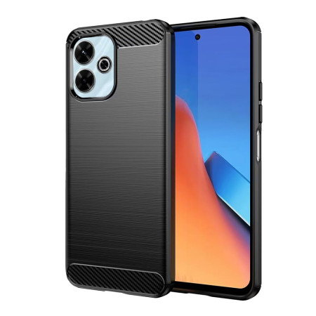 Husa Carbon Anti-Soc pentru Xiaomi Redmi 13 / Poco M6 4G, Protectie Premium, Tech Protects, Black