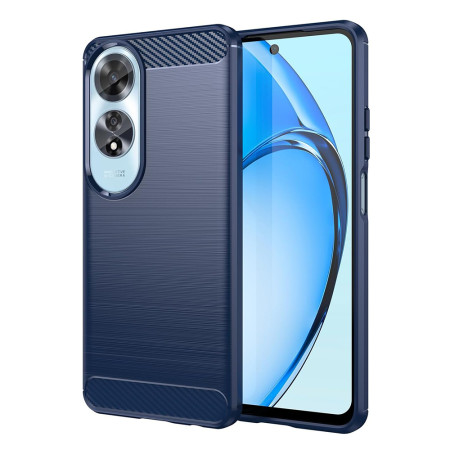 Husa Carbon Anti-Soc pentru Oppo A60, Protectie Premium, Tech Protects, Blue