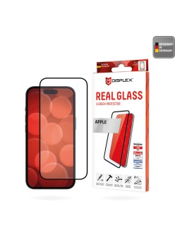Folie pentru iPhone 16 Plus - Displex Real Glass Full Cover - Black