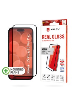 Folie pentru iPhone 16 Pro Max - Displex Real Glass Full Cover - Black