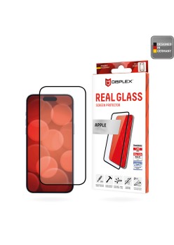 Folie pentru iPhone 16 - Displex Real Glass Full Cover - Black