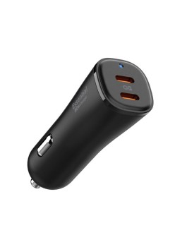 Incarcator Auto 2x Type-C Fast Charging 50W - Spigen Arcstation Essential (EV502) - Black