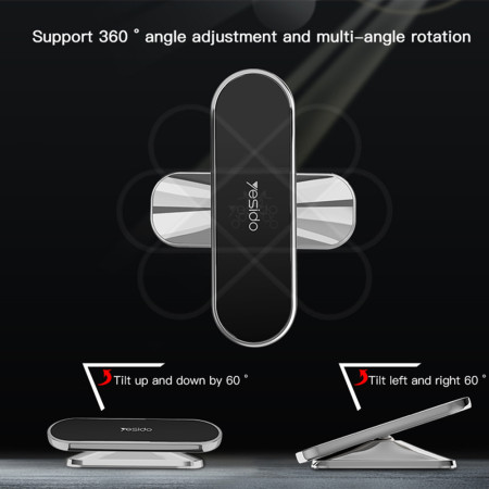Suport Telefon Auto Magnetic pentru Bord Yesido, Rose Gold