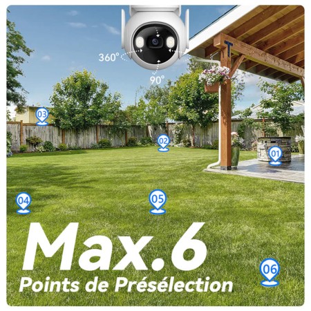 Camera de Supraveghere Wi-Fi cu Panou Solar, 15000mAh, 3MP - Imou Outdoor Camera Cell PT 4G Kit (KIT/IPC-K9EP-3T0TE-EU/FSP12-TYPEC) - White