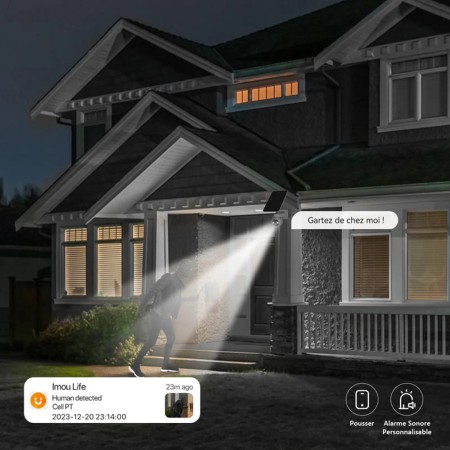 Camera de Supraveghere Wi-Fi cu Panou Solar, 15000mAh, 3MP - Imou Outdoor Camera Cell PT 4G Kit (KIT/IPC-K9EP-3T0TE-EU/FSP12-TYPEC) - White