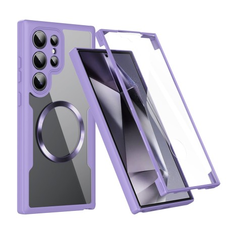 Husa pentru Samsung Galaxy S25 Ultra cu Folie, ColorVerse 360, Purple