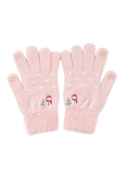 Manusi Dama, marime 21cm - Mink Fur - Pink