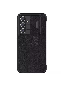 Husa pentru Samsung Galaxy S23 FE - Nillkin Qin Pro Leather Case - Black