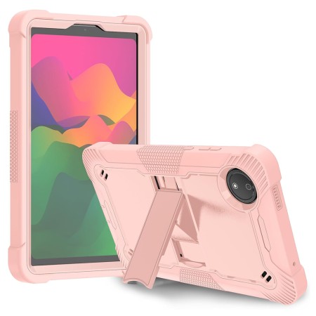 Husa pentru Xiaomi Redmi Pad SE 4G 8.7" + Folie - Rugged TabShell - Rose Gold