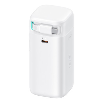 Baterie Externa 18000mAh USB-C PD45W cu Cablu Tip-C, Usams, White