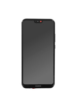 Ecran Compatibil cu Huawei P20 lite, LCD IPS cu Touchscreen si Rama, Black