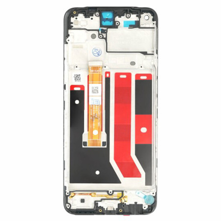 Ecran Compatibil cu Oppo A53s LCD IPS cu Touchscreen si Rama, Black