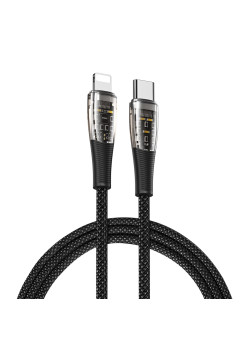 Cablu de Date USB-C la Lightning, 20W, 1m, Duzzona, Grey