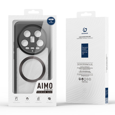 Husa pentru Xiaomi 14 Ultra, Dux Ducis Aimo MagSafe Series, Black