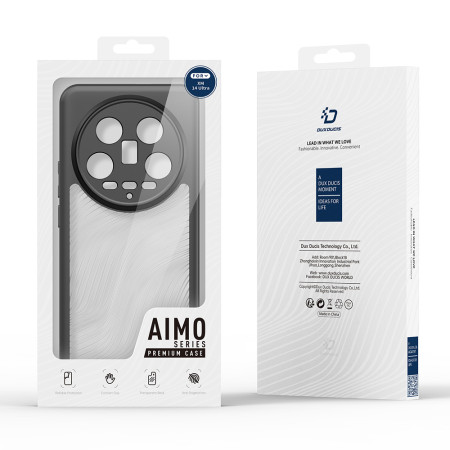 Husa pentru Xiaomi 14 Ultra, Dux Ducis Aimo Series, Black
