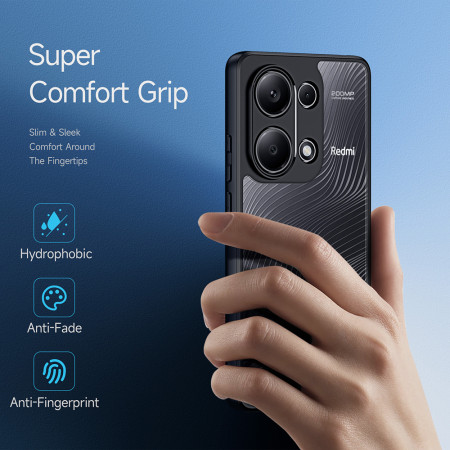 Husa pentru Xiaomi Redmi Note 13 Pro 4G / Poco M6 Pro 4G, Dux Ducis Aimo Series, Black