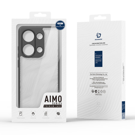 Husa pentru Xiaomi Redmi Note 13 Pro 4G / Poco M6 Pro 4G, Dux Ducis Aimo Series, Black