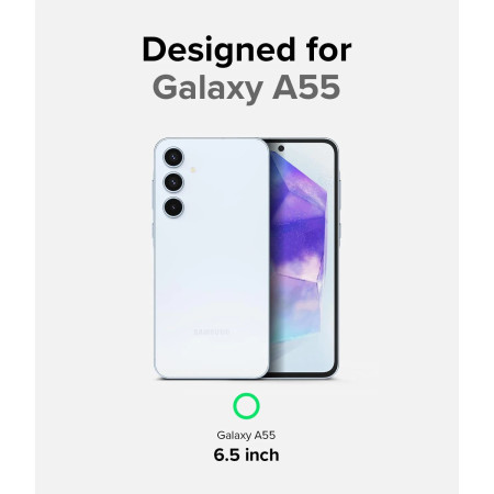Husa pentru Samsung Galaxy A55 5G, Ringke Fusion, Clear