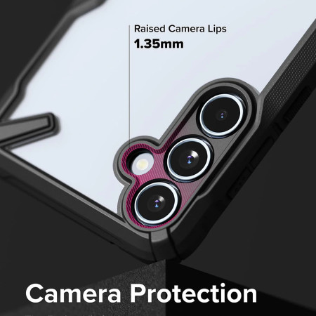 Husa pentru Samsung Galaxy A55 5G, Ringke Fusion X, Black