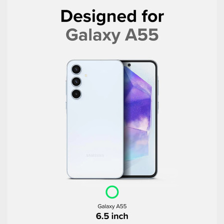Husa pentru Samsung Galaxy A55 5G, Ringke Fusion X, Black