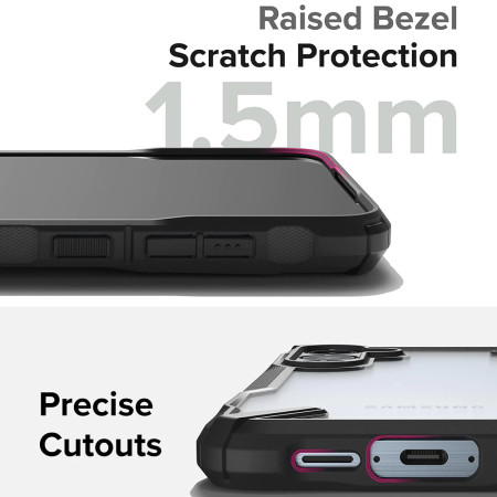 Husa pentru Samsung Galaxy A55 5G, Ringke Fusion X, Black