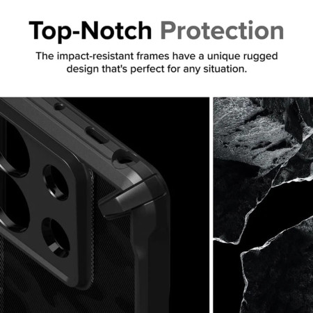 Husa pentru Xiaomi Redmi Note 13 Pro 5G / Poco X6, Ringke Fusion X Design, Camo Black