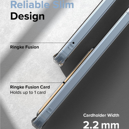 Husa pentru Samsung Galaxy A55 5G, Ringke Fusion Card, Clear