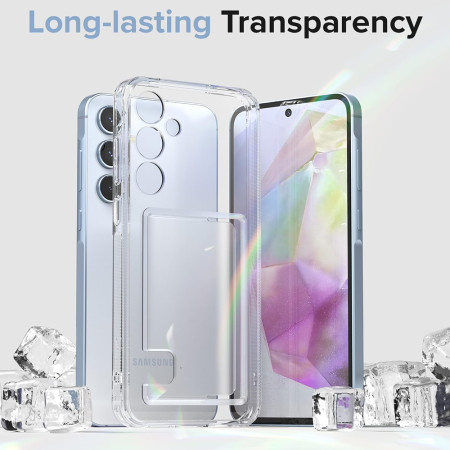 Husa pentru Samsung Galaxy A35 5G, Ringke Fusion Card, Clear
