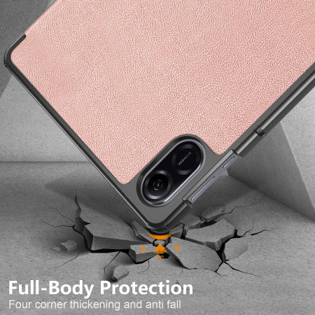 Husa tableta pentru Honor Pad X9 / X8 Pro, FoldPro cu Microfibra, Auto Sleep/Wake, Rose Gold