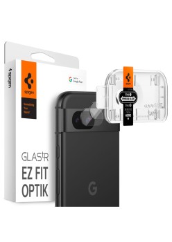 Folie Camera pentru Google Pixel 8a (set 2) - Spigen Glas.tR Optik ”EZ FIT” - Clear