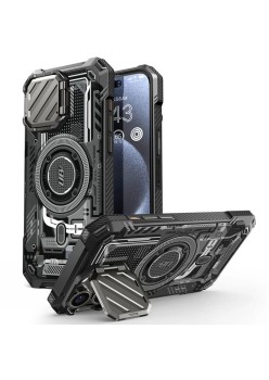 Husa pentru iPhone 15 Pro Max - Supcase Unicorn Beetle XT MagSafe - Black Circuit