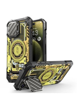 Husa pentru iPhone 15 Pro Max - Supcase Unicorn Beetle XT MagSafe - Yellow Circuit