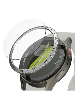 Rama pentru Samsung Galaxy Watch7 40mm - Ringke Bezel Styling - Silver Pattern5 (CB-GW7-40-01)