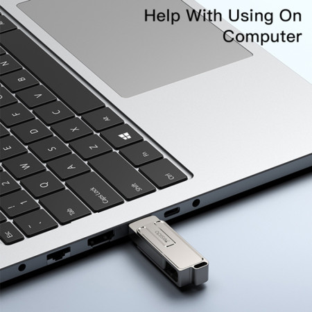 Stick memorie Yesido OTG, USB, Tip-C, 5Gbps, 128GB, Silver