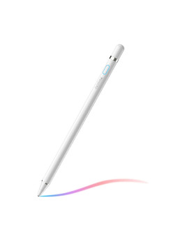 Stylus Pen Yesido Capacitive, 140mAh, Port de încărcare USB, pentru Android, iOS, White
