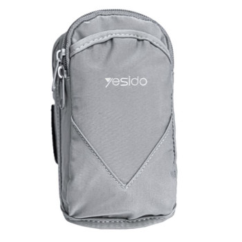 Armband Yesido cu velcro, pentru telefoane, max 6.8", Grey