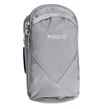 Armband Yesido cu velcro, pentru telefoane, max 6.8", Grey