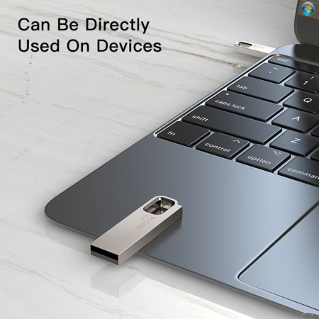 Card memorie Yesido USB 2.0, 16GB, Carcasă rezistentă la apă, din aliaj de zinc, Gold