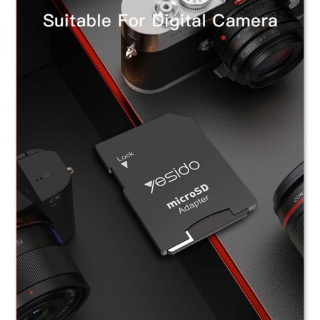 Card Memorie Yesido USB 2.0, Transmitere date/fișiere de mare viteză, 16GB, Black