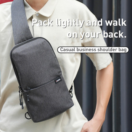 Geanta crossbody Yesido Panza Oxford impermeabila, Grey
