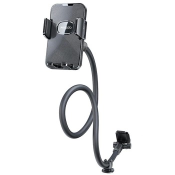 Suport telefon auto Yesido pentru Parbriz si Bord, Brat reglabil, Black