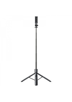 Selfie Stick Yesido Stabil, Adjustabil, 360° Rotatie, Telecomanda, Compatibil Surub 1/4, Negru