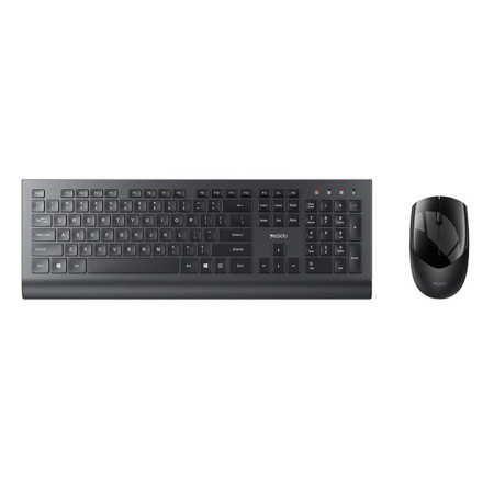 Kit tastatura si mouse wireless Yesido 2.4G Connection, Ergonomic Design, Black